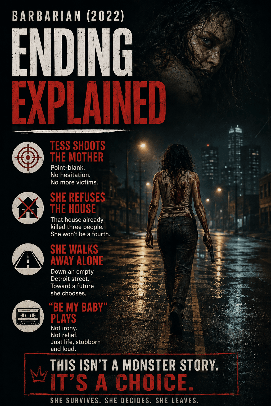 Barbarian (2022) Ending Explained: What Happened to AJ, Tess & the Mother
